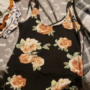 Floral short bodycon dress